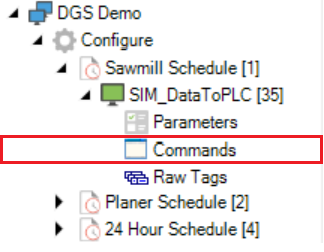 Navigating Commands from Tree