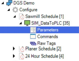 Navigating Parameters from Tree
