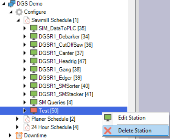 Delete Station