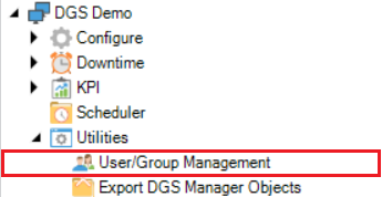 Choosing User Group Management